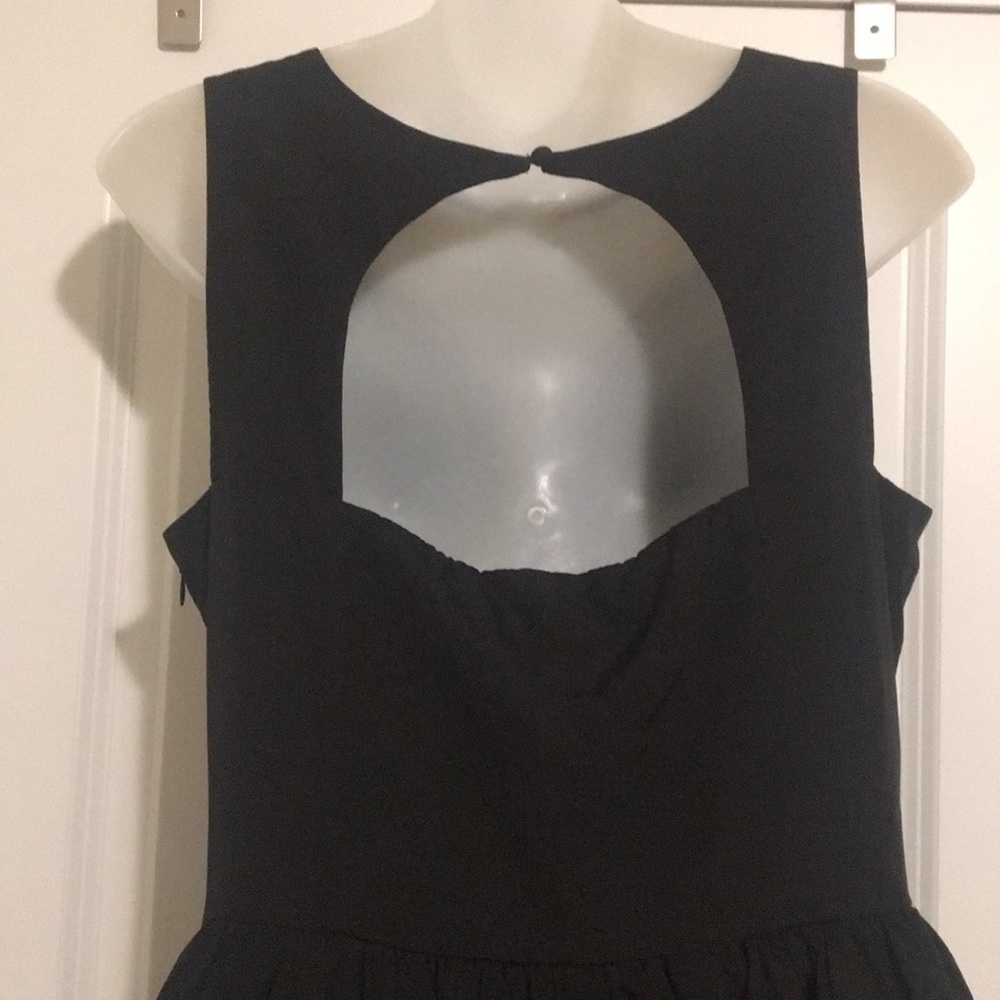 Black Fit Flare Party Dress *Little Black Dress*New Years Eve‎ - Picture 6 of 6